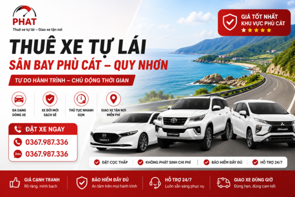 cho thue xe tu lai san bay phu cat quy nhon